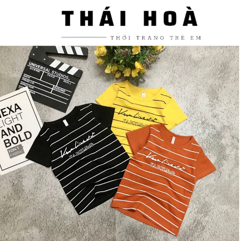 [ CHẤT COTTON ] ÁO thun in chữ Bé trai SIZE 7_20kg chuẩn chất liệu cotton mềm mịn thấm hút mồ hôi