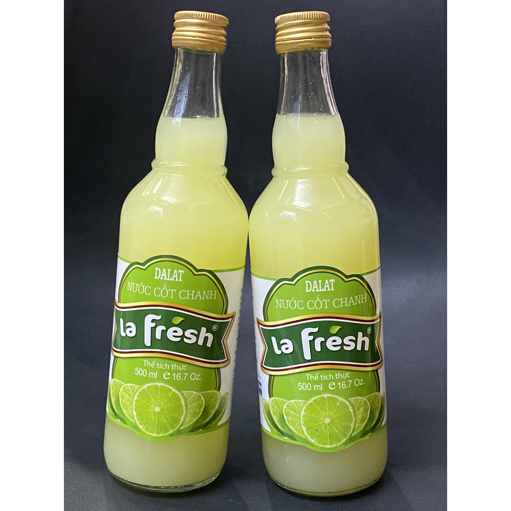 Nước Cốt Chanh Tươi LAFRESH Nguyên Chất 100% Chai 500ml - Pha Trà Chanh Chuẩn Ngon