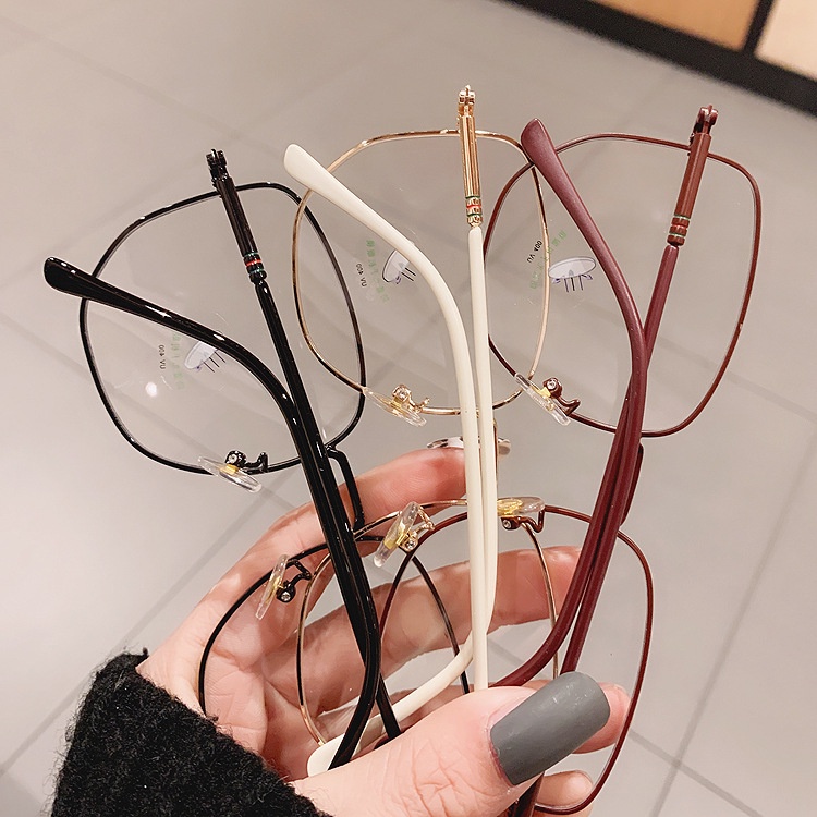 Gọng kính cận kim loại nam nữ VIENDO gọng vuông đổi màu chống ánh sáng xanh chống tia uv cao cấp thời trang