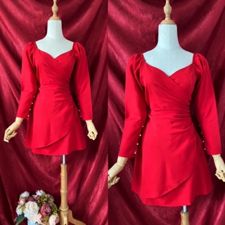 Đầm xoè xếp ly eo