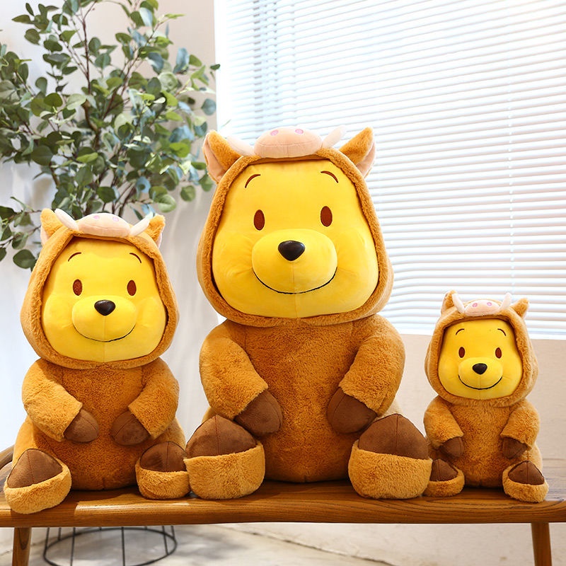 Gấu Pooh Nhồi Bông Thiết Kế Phong Cách Disney Độc Đáo Xinh Xắn gấu bông