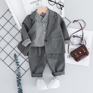 [LOẠI 1] Set Vest SơMi Cho Bé Trai 6-16kg