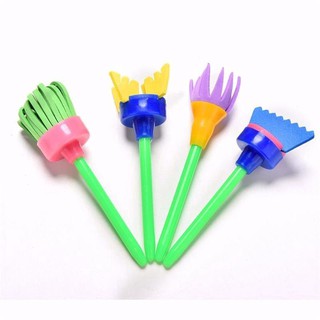 Set 4 Cọ Xốp Vẽ Tranh Diy Cho Bé