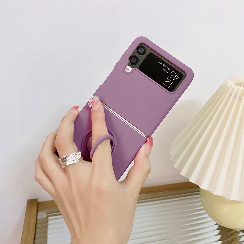 Ốp Điện Thoại Silicon Chống Sốc Có Giá Đỡ Cho Samsung Galaxy Z Flip 4 Samsung Z Flip4