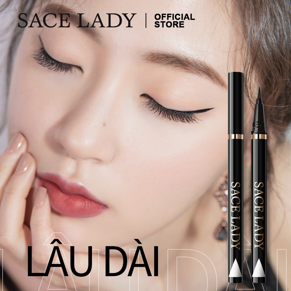 Bút kẻ mắt nước SACE LADY màu đen chống thấm nước lâu trôi 0.8g