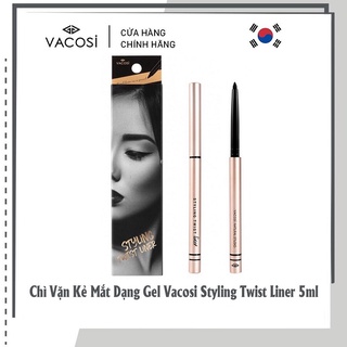 Chì Vặn Kẻ Mắt Dạng Gel Vacosi Styling Twist Liner 5ml