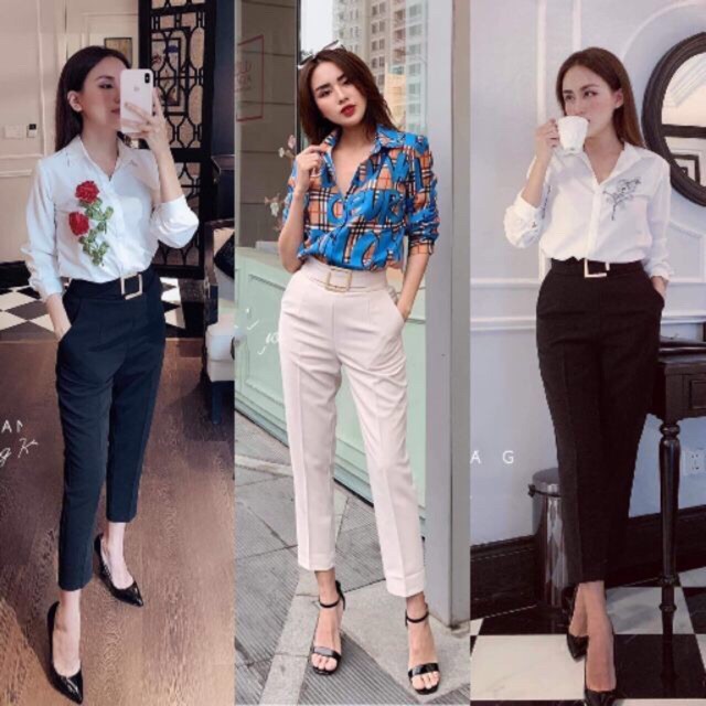 Quần baggy đai vuông khuyết khoá sườn💖FREESHIP💖 Giảm 10K Khi Nhập [ QUANSALE]- Hàng xưởng giá bao rẻ | BigBuy360 - bigbuy360.vn