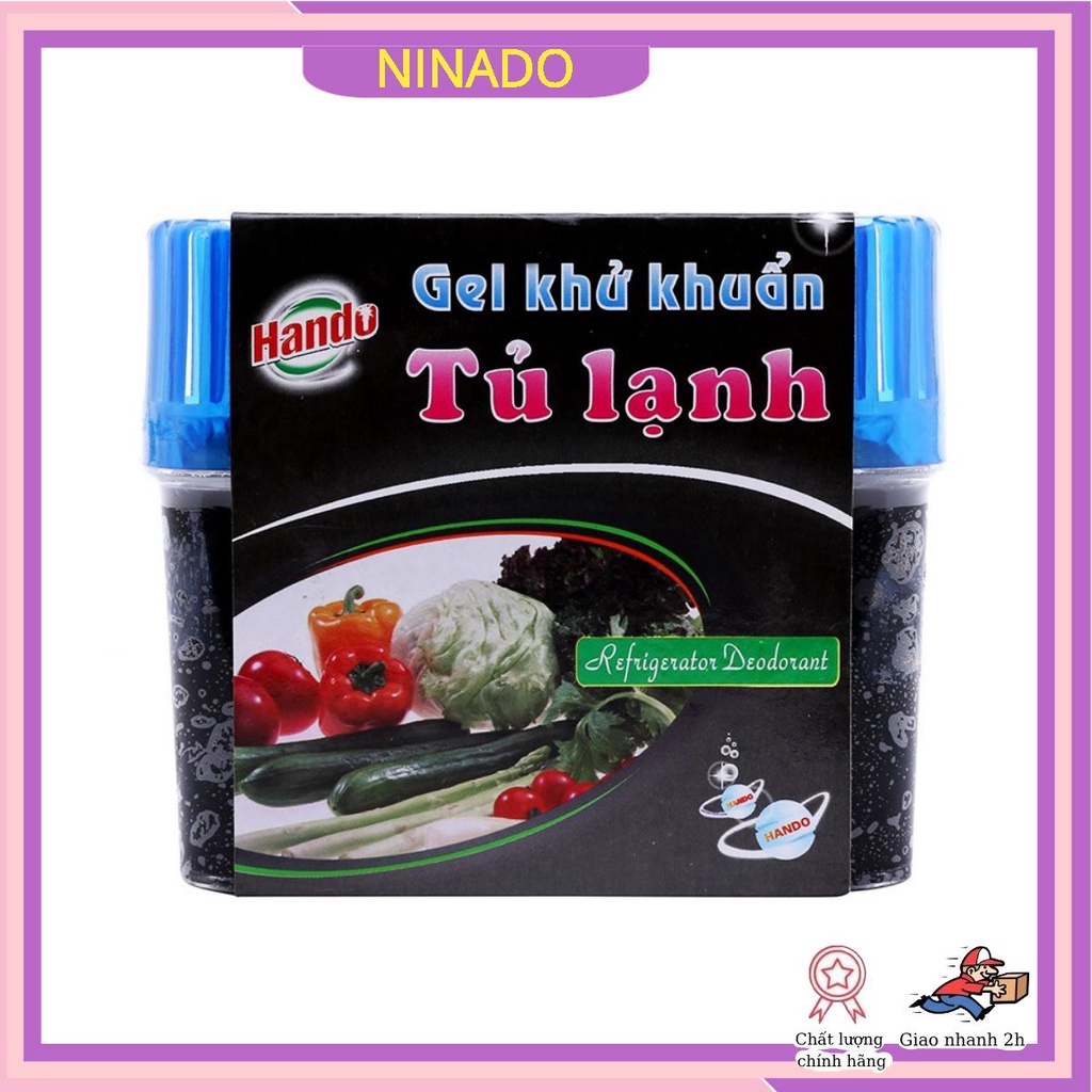 Sáp thơm Khử mùi tủ lạnh than hoạt tính diệt khuẩn gúp đồ ăn tươi ngon hando 150g