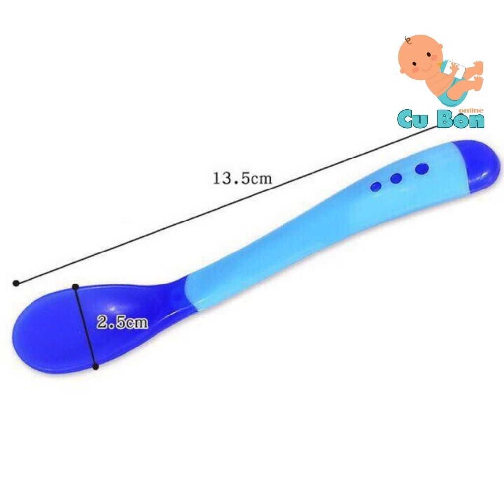 Thìa ăn dặm cho bé báo nóng cảm ứng nhiệt - Cu Bon Online