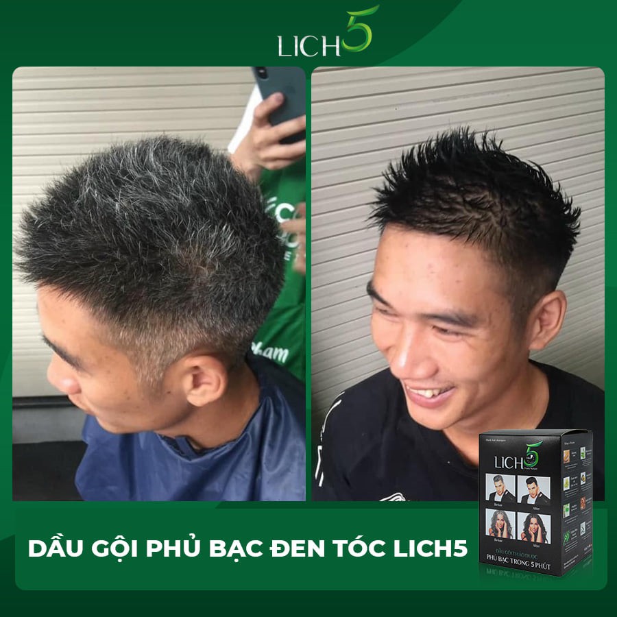 Dầu gội thảo dược phủ bạc tóc Lich 5 | BigBuy360 - bigbuy360.vn