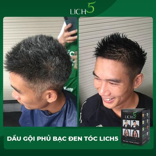 Dầu gội thảo dược phủ bạc tóc Lich 5