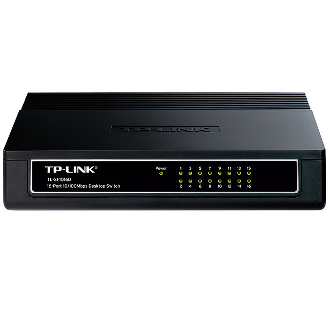 TP-Link TL-SF1016D - Switch Chia Tín Hiệu Để Bàn 16 Cổng 10/100Mbps - Hàng Chính Hãng