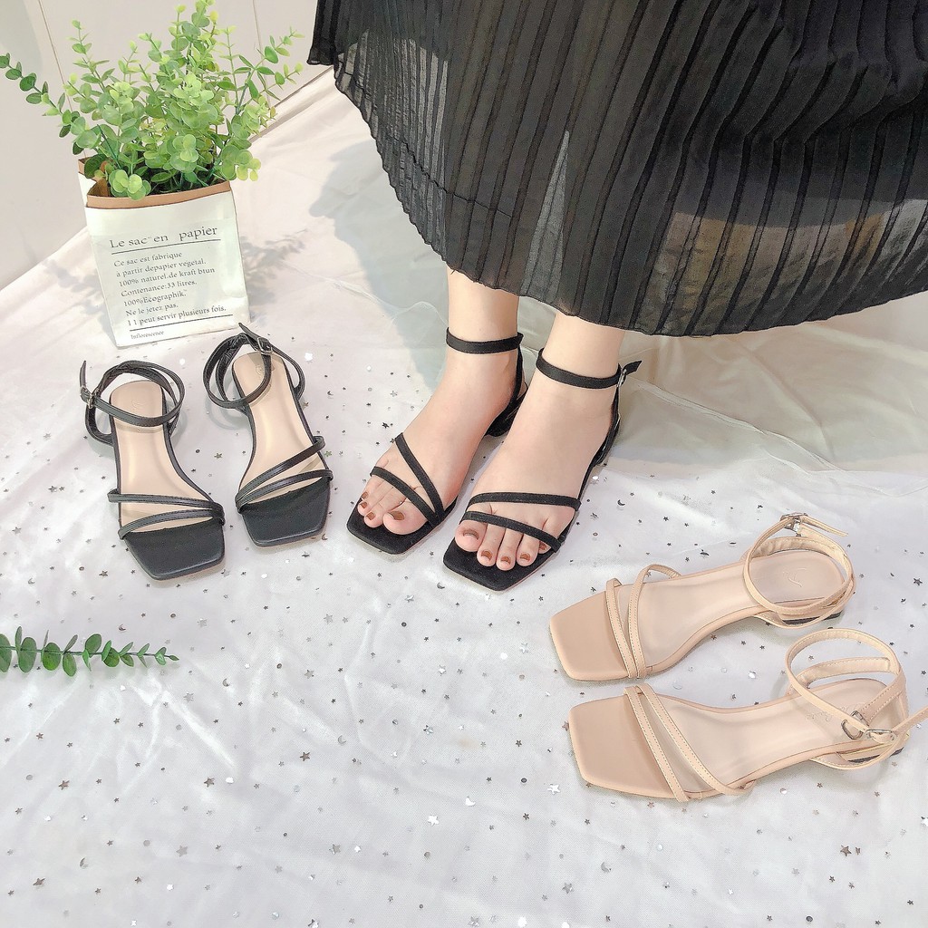 GIÀY SANDAL NỮ DUBASIC QUAI NGANG MẢNH 2P VNXK