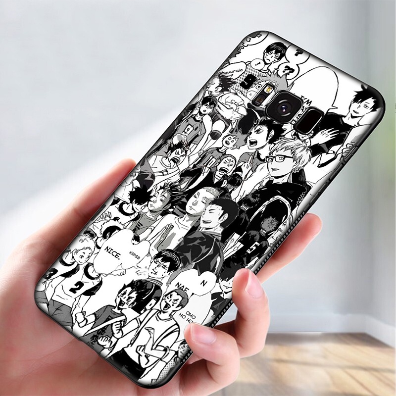 Ốp điện thoại mềm in hình Haikyuu cho Samsung Galaxy A11 A12 A22 A32 M21 M30s J4 Core A82 A91 63LU