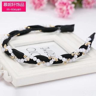 Bờm tóc đính đá và hạt tròn siêu xinh