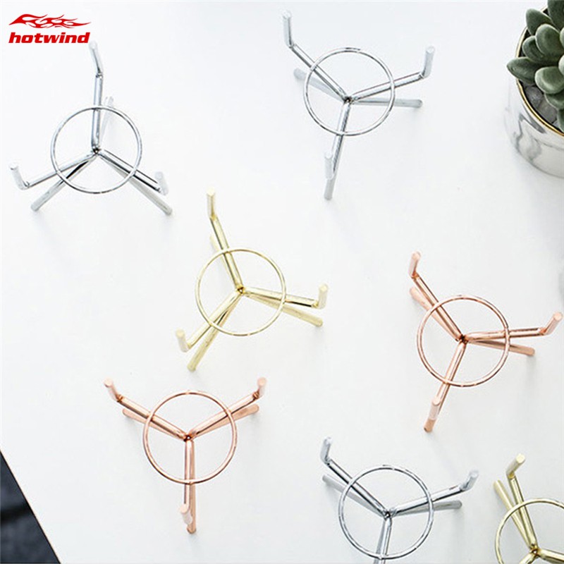 Chậu gốm in vân cẩm thạch trồng cây sen đá kèm giá đỡ kim loại phong cách Bắc Âu trưng bày trang trí nhà cửa