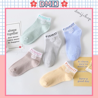 Set 5 đôi tất nữ cổ thấp họa tiết chữ PUSHVIT nhiều màu T97