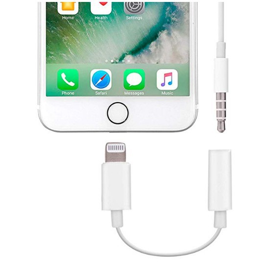 Jack chuyển đổi tai nghe 3.5 sang Lightning iphone 7, 7plus, 8, 8plus , 12  Kết nối bluetooth lỗi 1 đổi 1