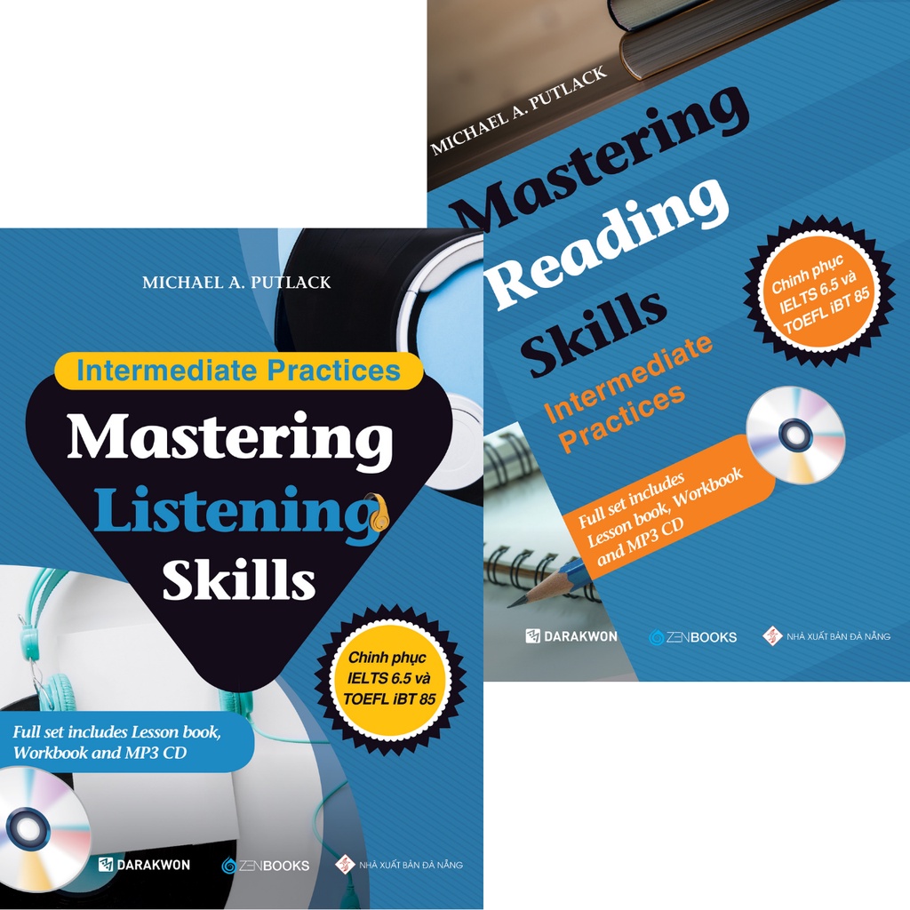 Sách - Bộ 2 Cuốn: Mastering Listening Skills + Mastering Reading Skills