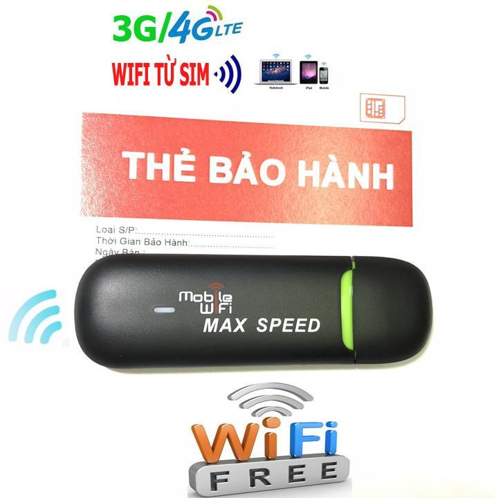 DECOM PHÁT SÓNG WIFI 4G BẰNG SIM - USB PHÁT WIFI MAXSPEED TỐC ĐỘ CAO