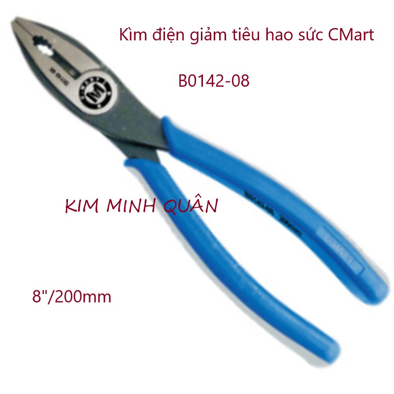 Kìm Điện Trợ Lực (Giảm Tiêu Hao Sức) Cao Cấp 200mm/8&quot; B0142-08 C-Mart