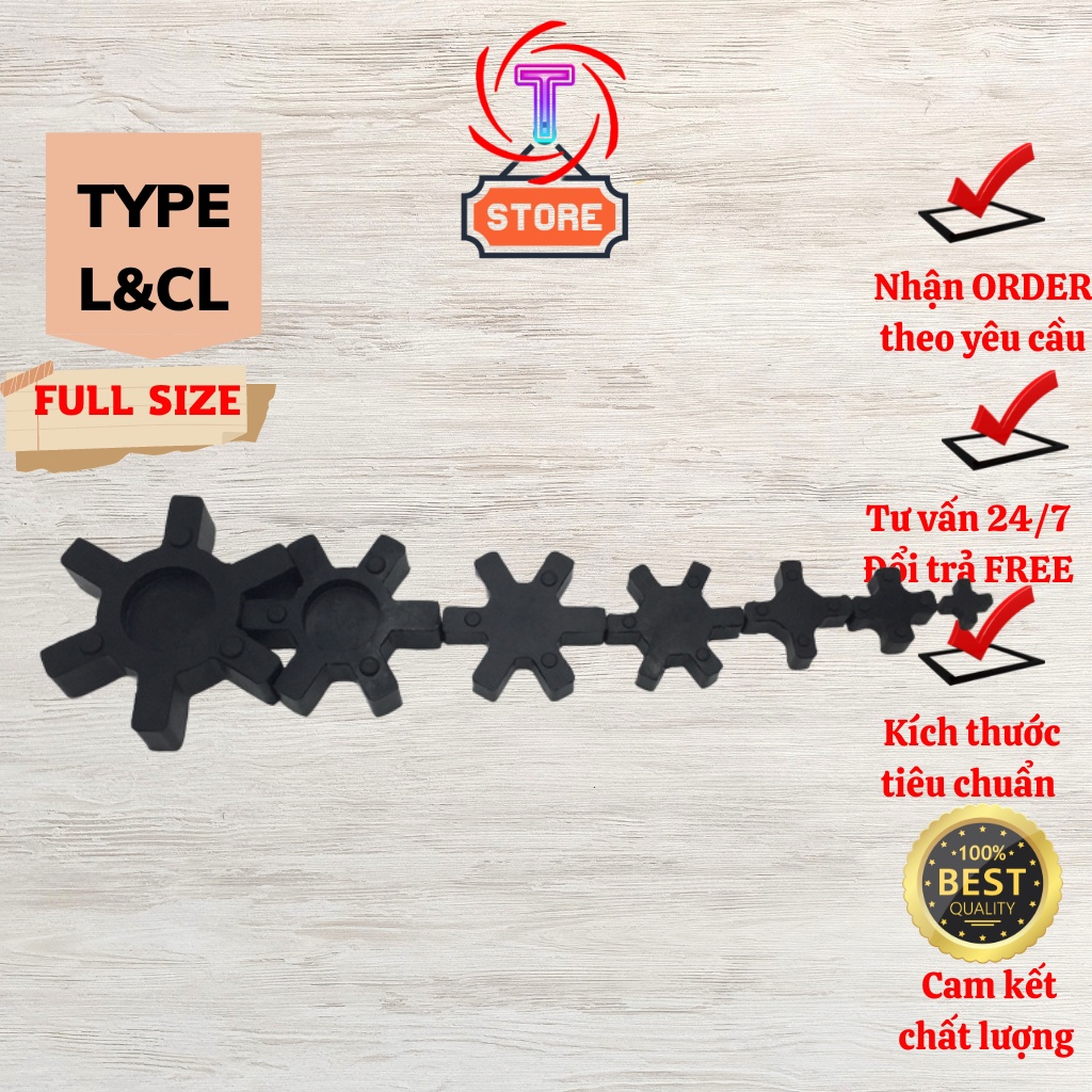 Giảm Chấn Cao Su Khớp Nối Type L,CL Kích Thước Tiêu Chuẩn Full Size