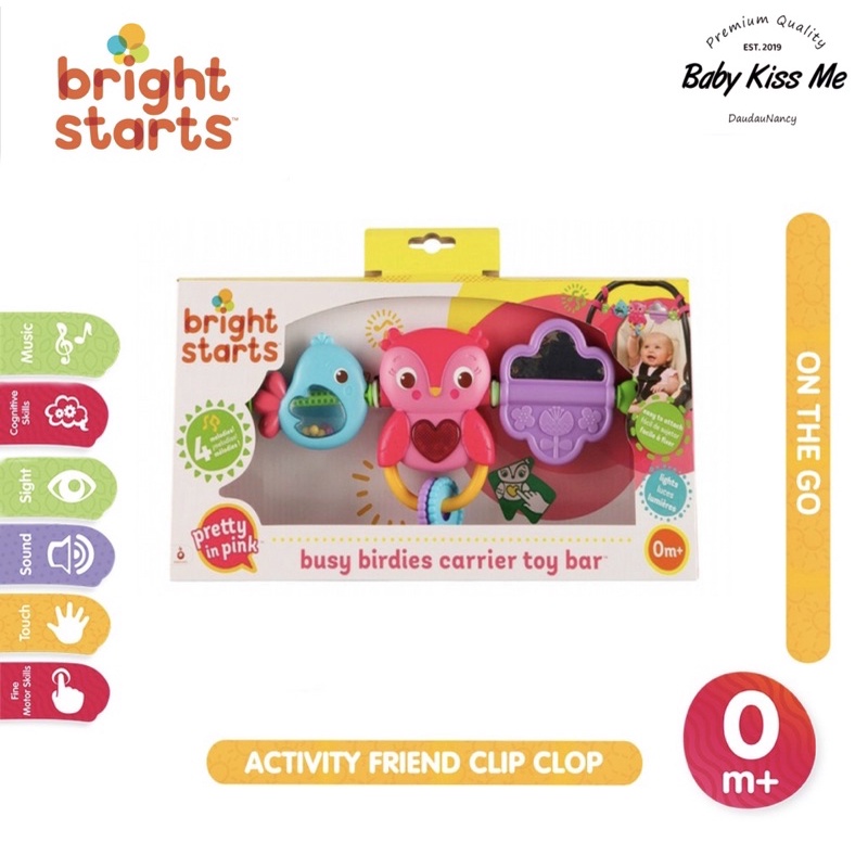 Đồ chơi treo xe ,cũi phát nhạc cho bé Bright Starts
