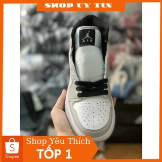 (FREESHIP+ẢNH THẬT)Giày 𝙟𝙤𝙧𝙙𝙖𝙣 1 xám cao cổ full box bill- dây phụ