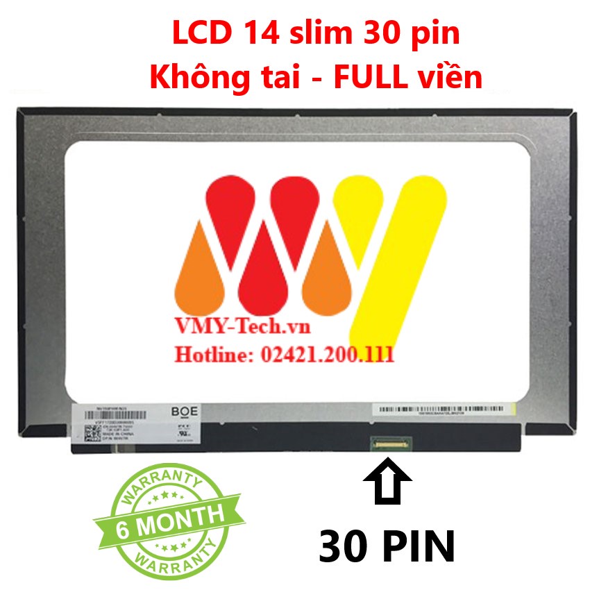 [Mã ELHAMS5 giảm 6% đơn 300K] LCD SCREEN Màn Hình laptop 14 slim 30 pin HD FULL HD không tai full viền