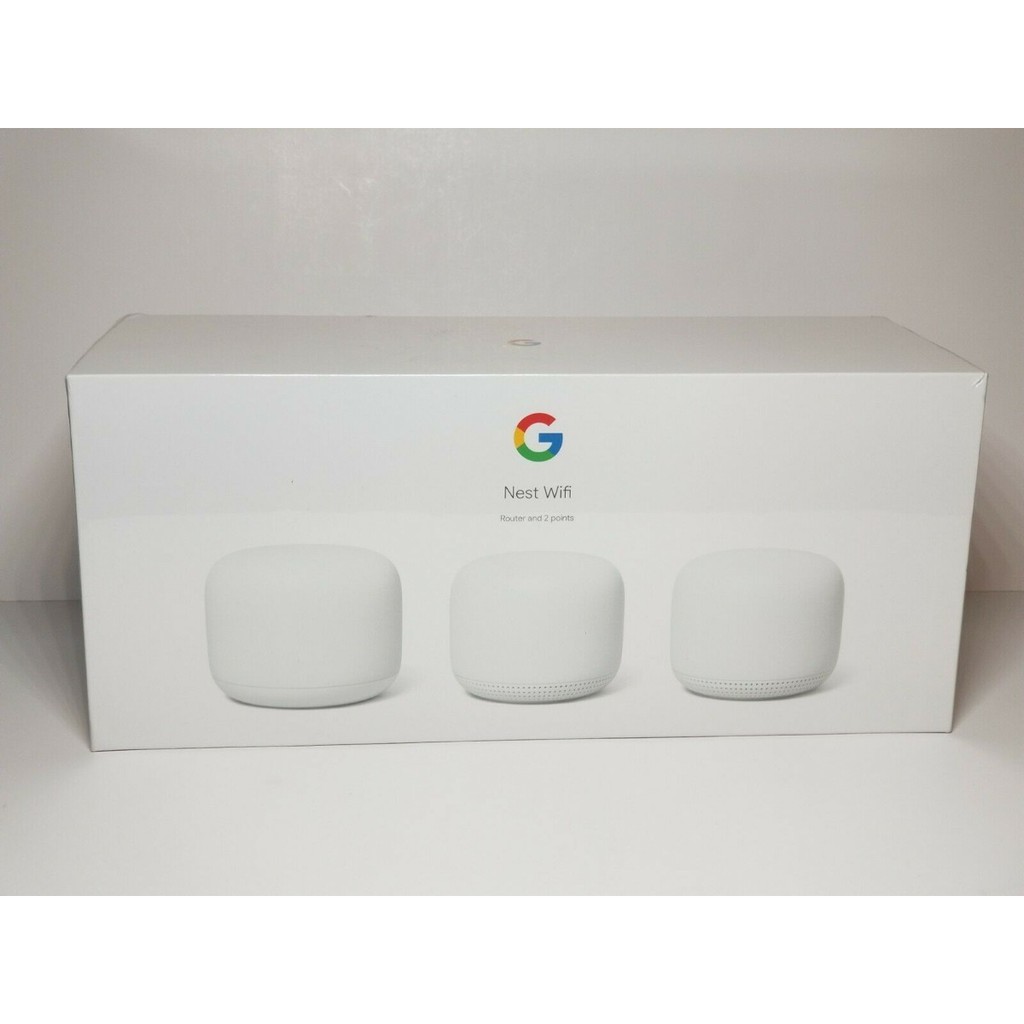 Google Nest WiFi 3 Pack Thế Hệ Mới (GEN 2) | Hệ Thống Phát Wifi Cao Cấp Thế Hệ 2 Mới Nhất [Nguyên Seal Hộp Chính Hãng] | BigBuy360 - bigbuy360.vn