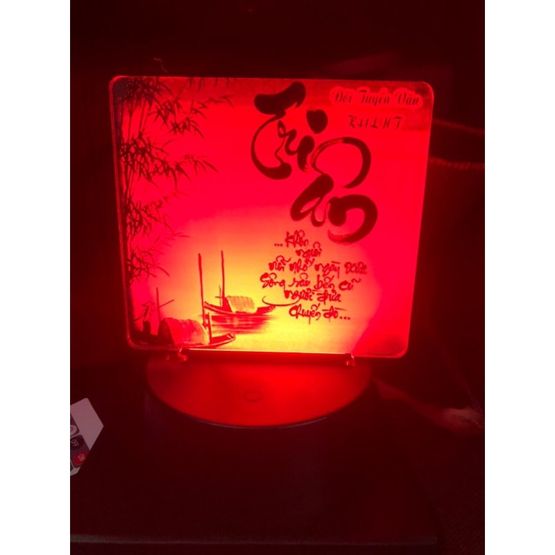 Quà tặng thầy cô 20/11 - Đèn led khắc nội dung hình ảnh theo yêu cầu - Free khắc và thiết kế