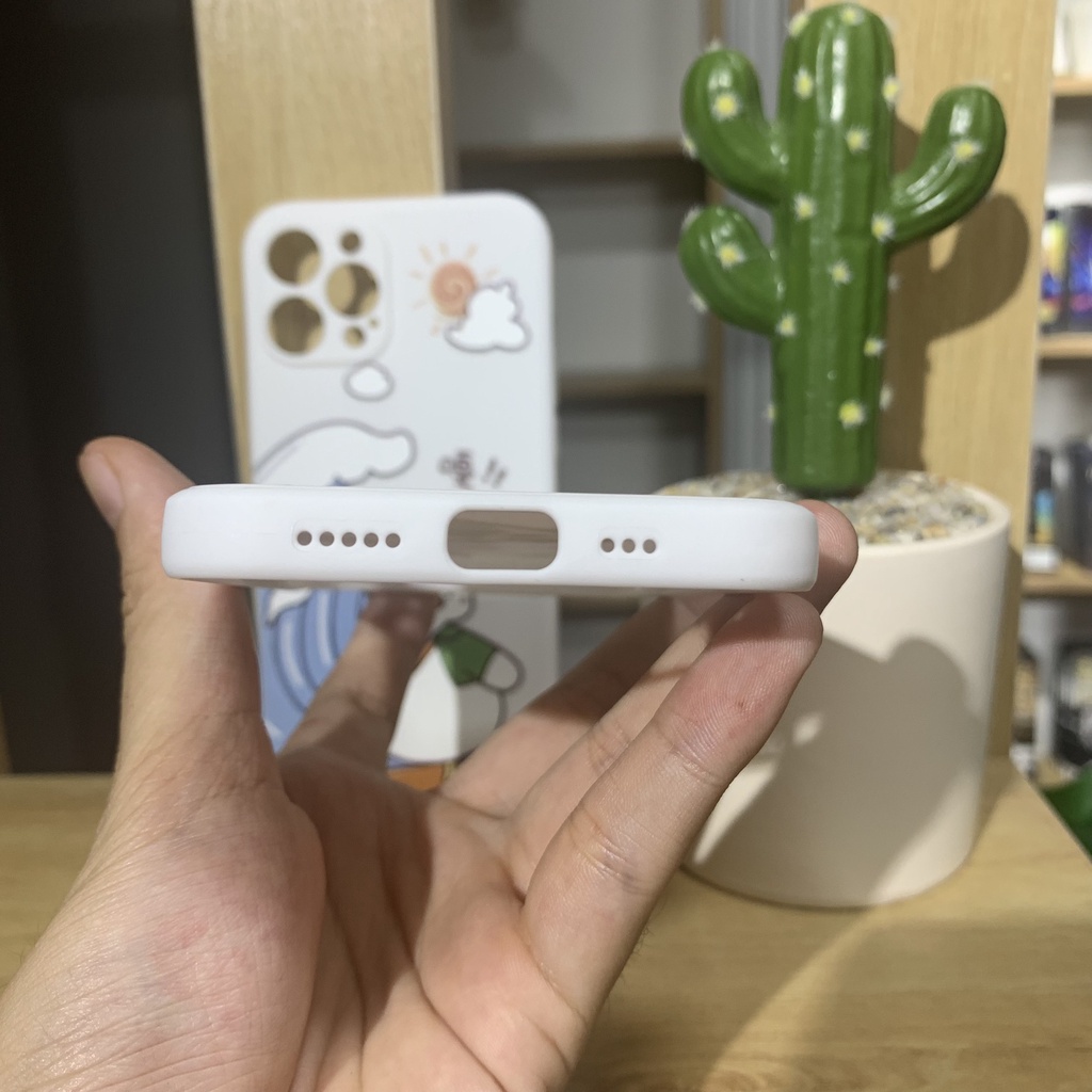 Ốp hoạt hình vịt mỏ vàng dễ thương - chất liệu silicone mềm chống bẩn OPHH04 Double B Store