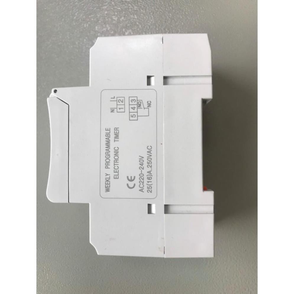 Hẹn giờ thời gian timer AHC 15A - Hẹn giờ điện tử cài thanh ray -TBĐ -Thiết bị điện giá tốt