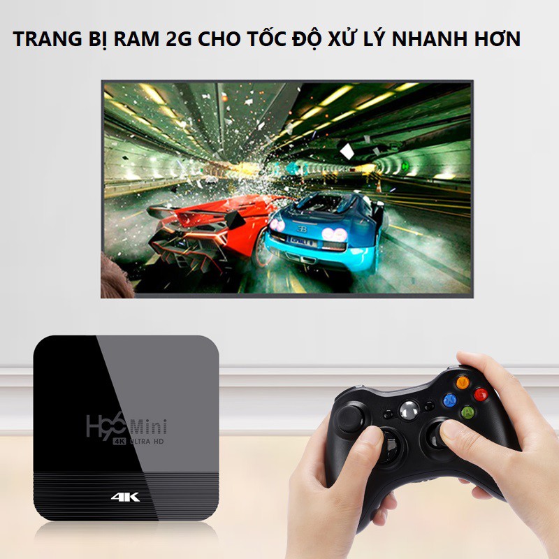 Android TV BOX Tiếng Việt Bản 2G Ram Và 16G Bộ Nhớ Trong Bảo Hành 12 Tháng TV BOX H96MINIH8