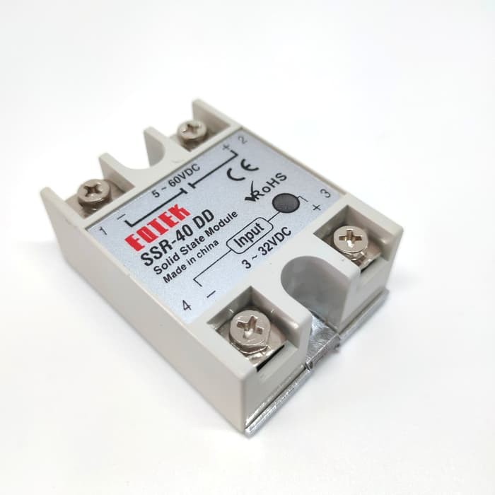 Rơ Le Thể Rắn Ssr Dc 40a Dc-dc Fotek Ssr-40d Mosfet 5~60v Dc 40a