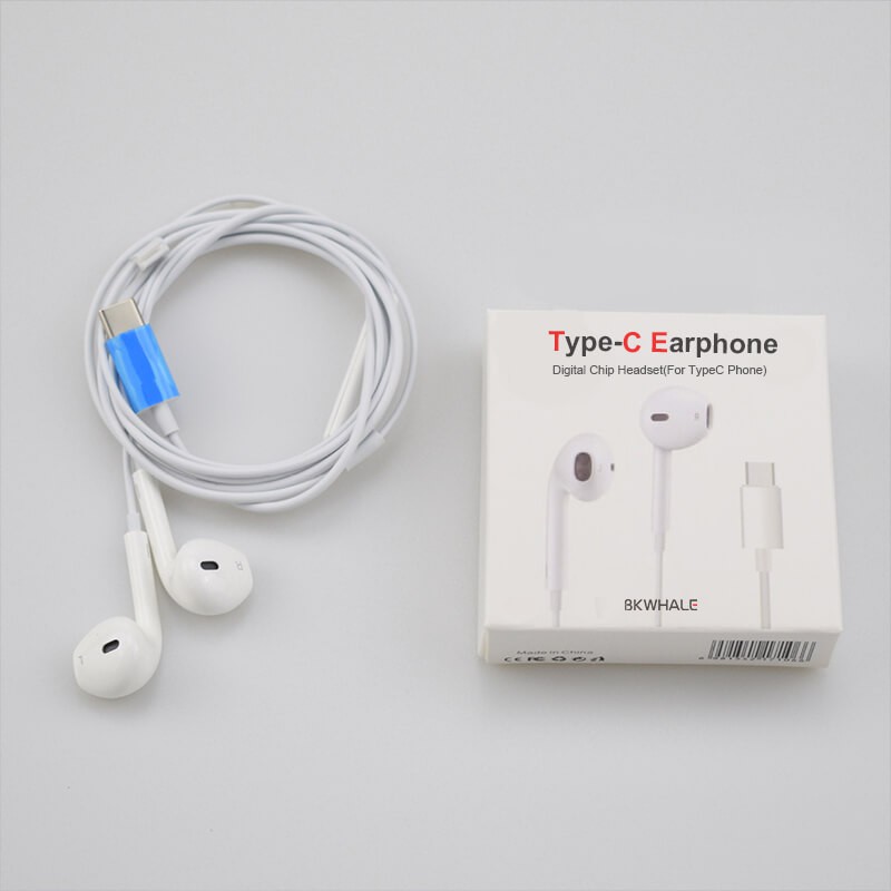 Tai nghe nhét tai BKWHALE Type-C WH-33 có micro chất lượng cao tiện dụng cho Samsung S9 S10 S20