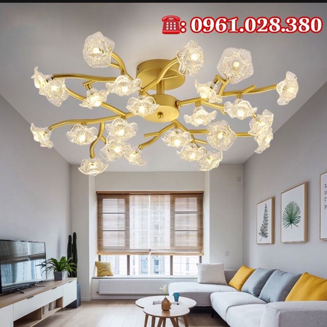 Đèn chùm hoa mai hàng đẹp 18-36 bóng