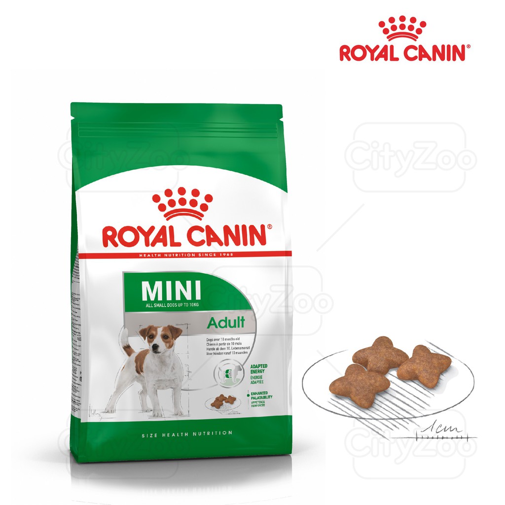 thức ăn hạt cho chó dưới 10kg dòng mini adult của royal canin