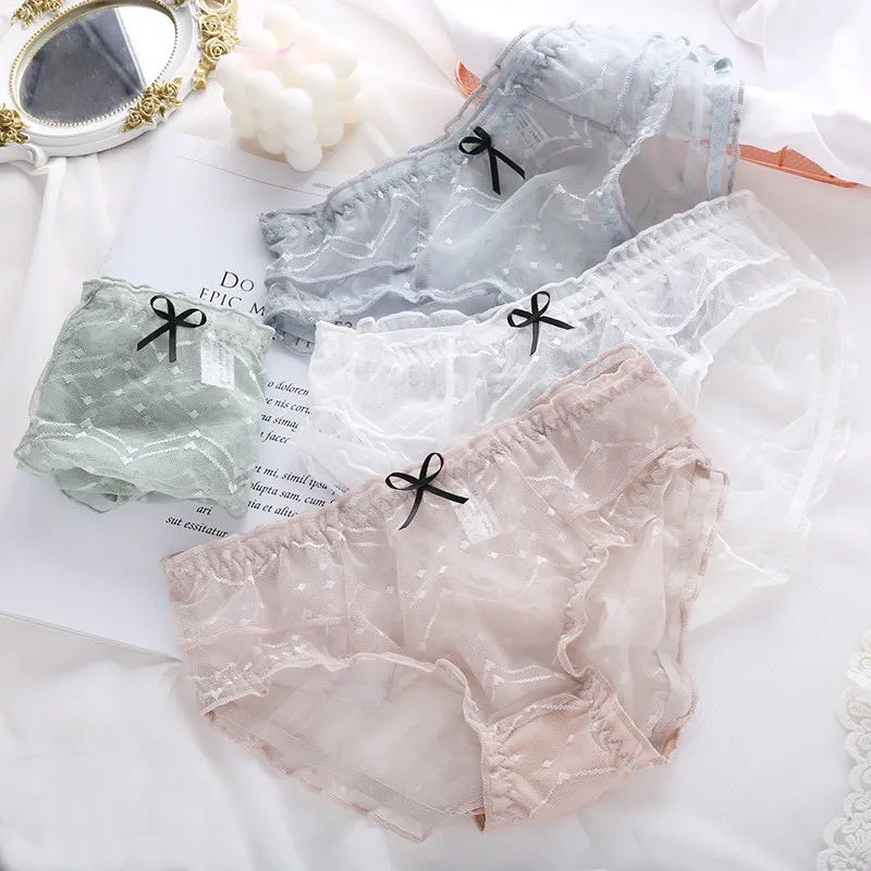 Quần Lót Ren Lưới Mỏng Chấm Bi Siêu Mát 1621 | BigBuy360 - bigbuy360.vn