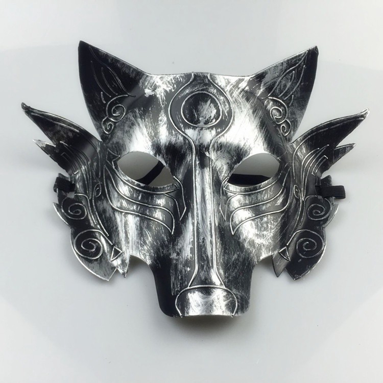 Mặt nạ hóa trang hình sói chất liệu dày dặn