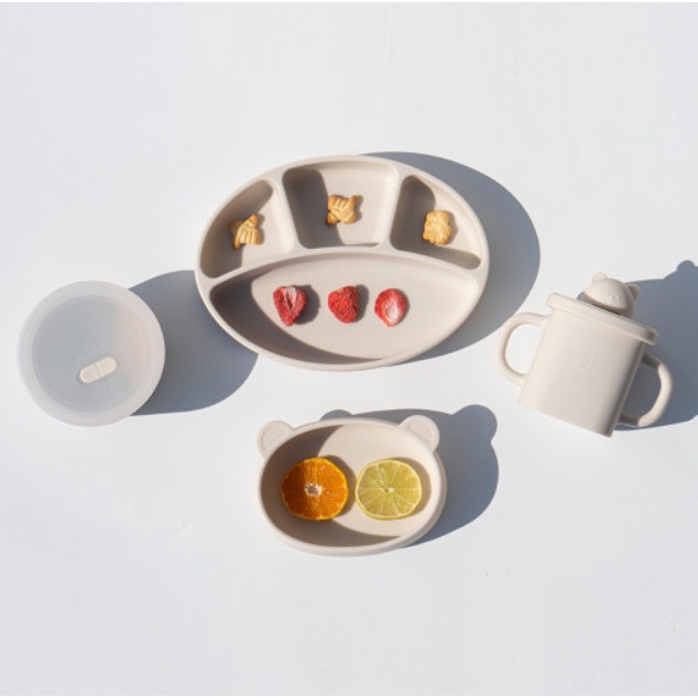 COMBO 4 món đồ ăn dặm silicon cao cấp chính hãng Bluemama