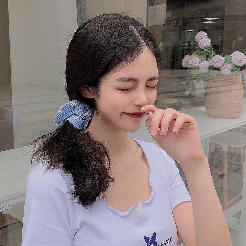Dây Cột Tóc Họa Tiết Hoa Cúc Nhỏ Dễ Thương Phong Cách Hàn Quốc Cho Bé Gái