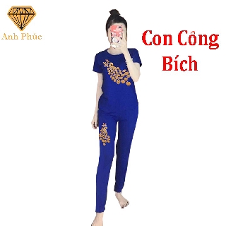 Đồ bộ mặc nhà mặc mát  Anh Phúc + Cotton Con Công