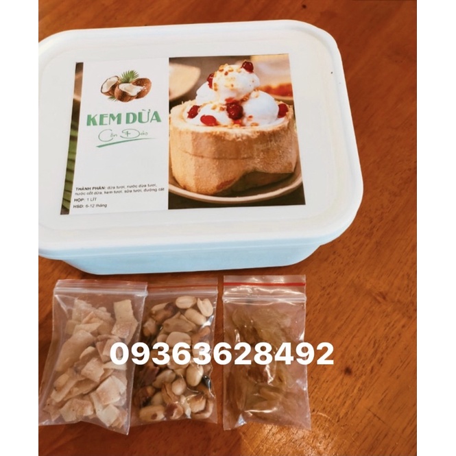 Kem dừa côn đảo 1000ml ( chỉ ship hoả tốc)