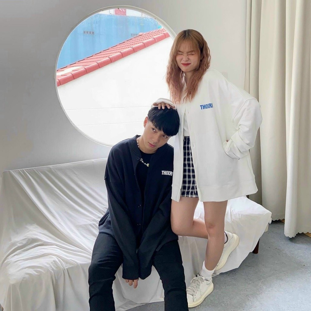 Áo Khoác Nỉ Bông Cadigan in Smile - Form Rộng Unisex Nam Nữ Ulzzang KUN | BigBuy360 - bigbuy360.vn