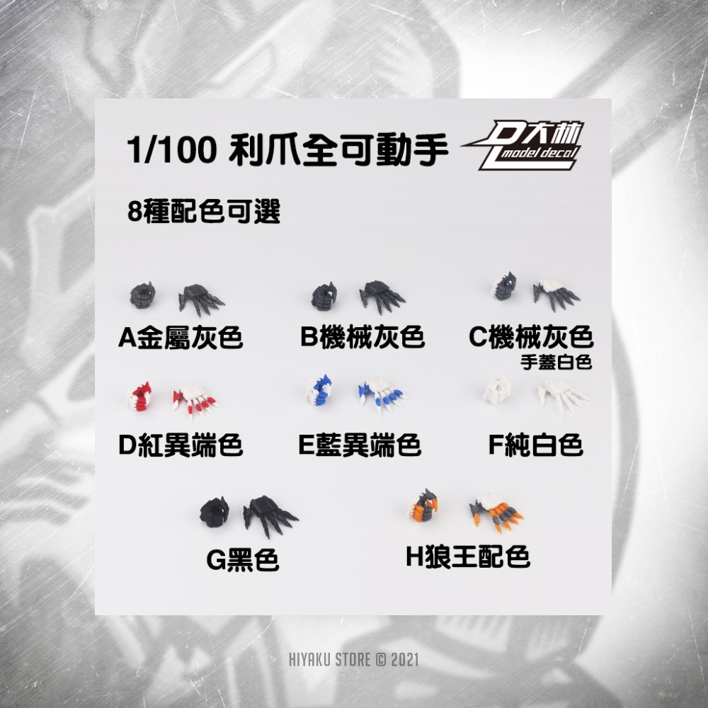 Bàn Tay Móng vuốt thay thế Spot Dalin MG Gundam Astray Barbatos