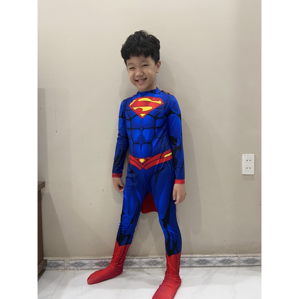 Bộ quần áo hóa trang siêu nhân trẻ em - Bộ COSPLAY Siêu nhân liền thân