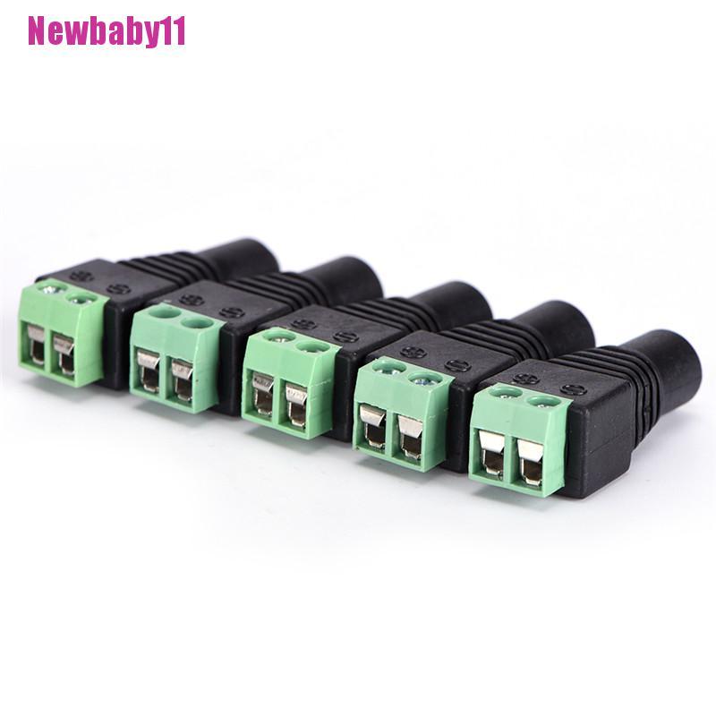 Bộ 5 Đầu Nối Nguồn Dc 12v Cho Dây Đèn Led | BigBuy360 - bigbuy360.vn