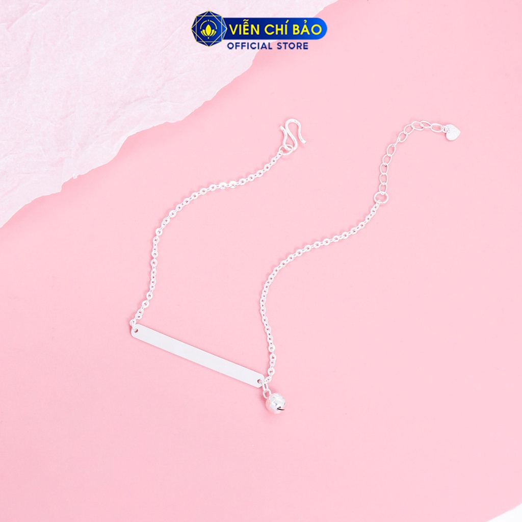 Lắc chân bạc nữ Khắc tên theo yêu cầu chất liệu bạc 925 thời trang phụ kiện trang sức nữ Viễn Chí Bảo L500048x