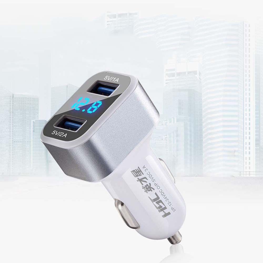 Tẩu Sạc Điện Thoại Hai Cổng USB 5V / 2A Cho Xe Hơi
